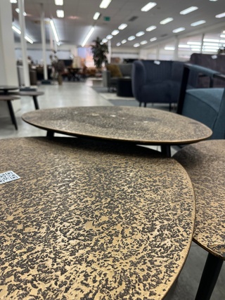 3 delige salontafel set goldy, goud